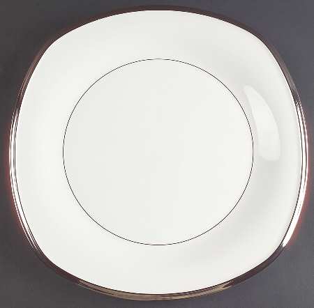 Solitaire White 13" Square Serving Platter