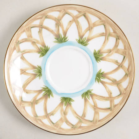 Colonial Bamboo Saucer for Footed Cup