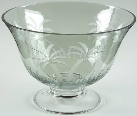 British Colonial Scenic (Accessories) 8" Glassware Green Footed Bowl by Lenox