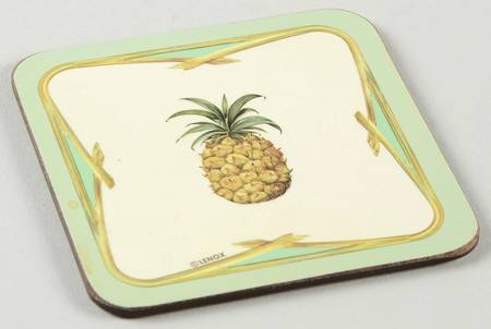 British Colonial Scenic (Accessories) Cork Back Square Coaster by Lenox