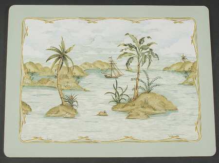 British Colonial Scenic (Accessories) Corkboard Placemat