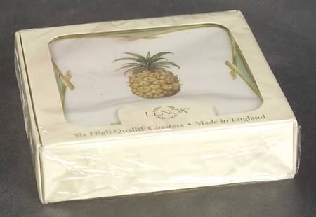 British Colonial Scenic (Accessories) Square Corkback Coaster - Set of 6