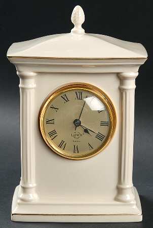 Timely Traditions Crowned Pillar Clock by Lenox