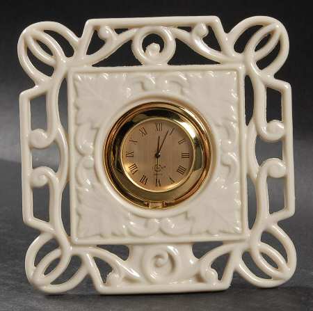 Timely Traditions Pierced Square Clock