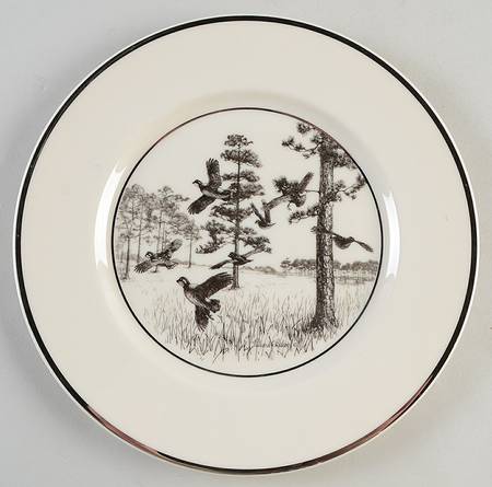 Wild Game Birds Dinner Plate