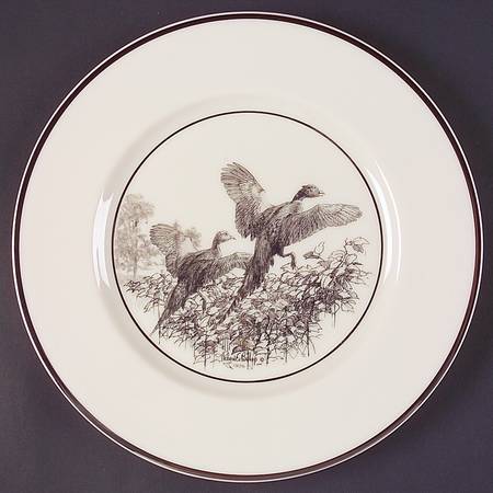 Wild Game Birds Dinner Plate