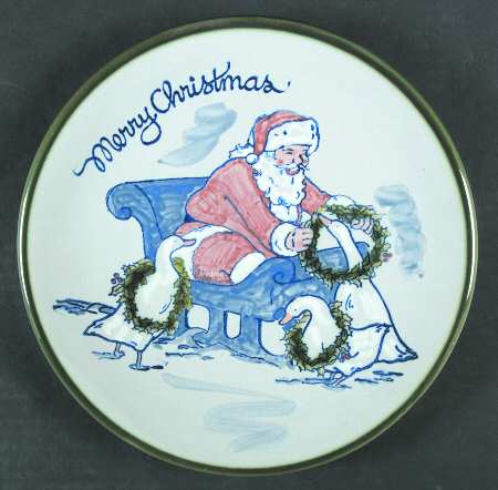 Santa's Geese (Green Trim) by Louisville