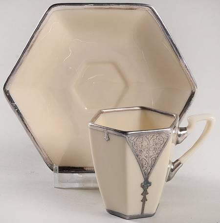 Centennial Sterling Silver Flat Demitasse Cup & Saucer Set