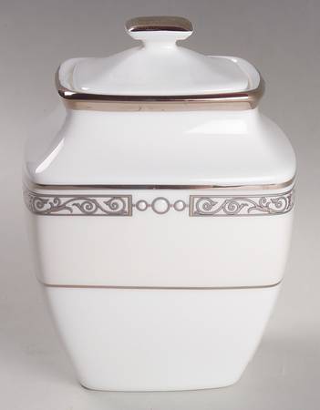 Grand Affair Square Sugar Bowl & Lid