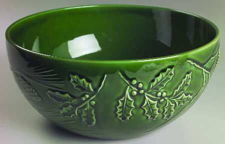 Rustic Pine 11" Large Salad Serving Bowl
