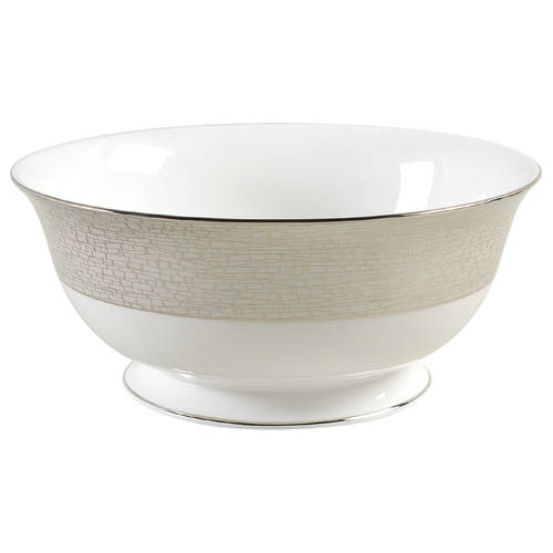 June Lane (Platinum Trim) 8" Round Serving Bowl