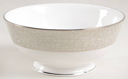 June Lane (Platinum Trim) Fruit/Dessert (Sauce) Bowl