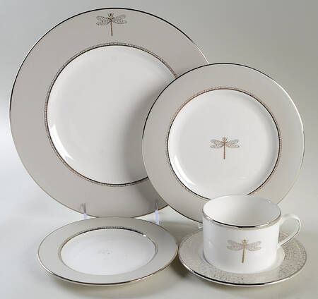 June Lane (Platinum Trim) 40 Piece Estate Set