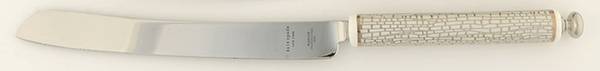 June Lane (Platinum Trim) Cake Knife/Server with Stainless Blade