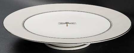 June Lane (Platinum Trim) 11" Diameter Pedestal Cake Stand by Lenox