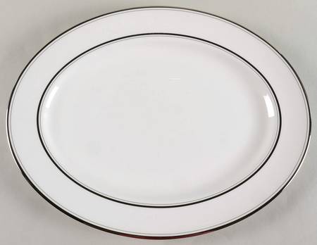 Library Lane Platinum 16" Oval Serving Platter
