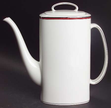 Library Lane Coral Coffee Pot & Lid