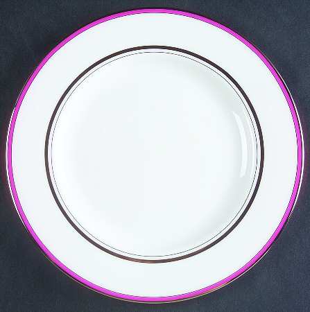 Library Lane Pink Salad Plate