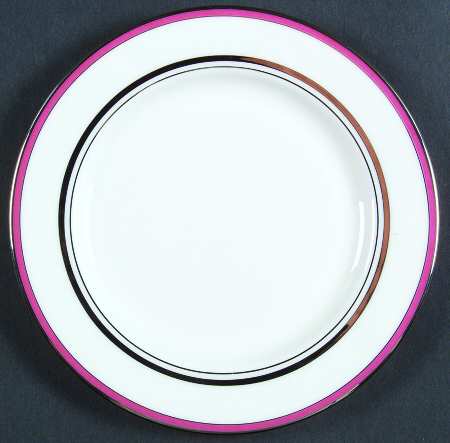Library Lane Pink Bread & Butter Plate