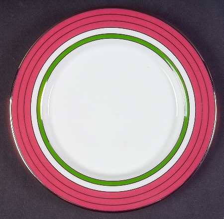 Library Lane Pink Tidbit-Bread and Butter Plate