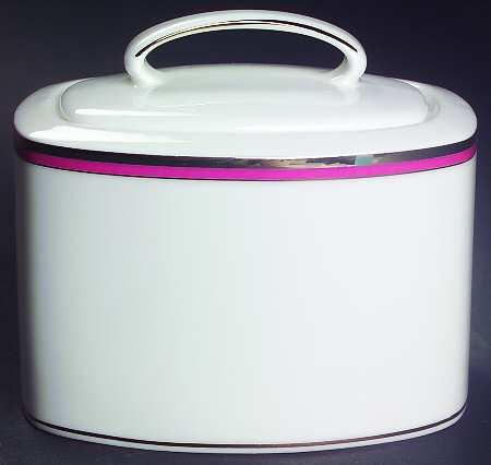 Library Lane Pink Sugar Bowl & Lid