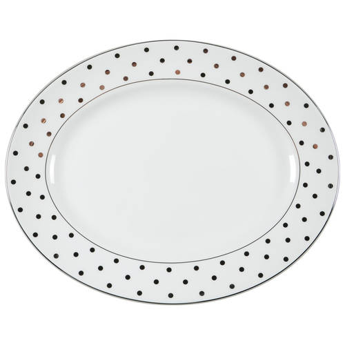 Larabee Road Platinum 13" Oval Serving Platter