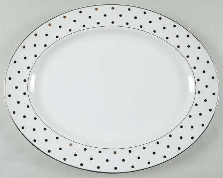 Larabee Road Platinum 16" Oval Serving Platter