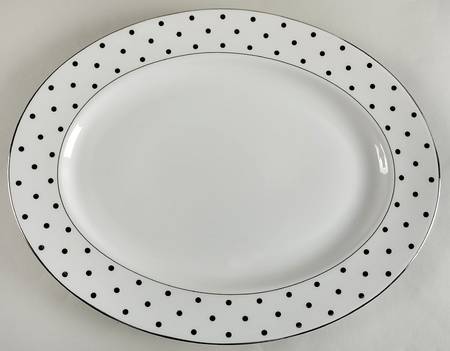Larabee Road Platinum 16" Oval Serving Platter