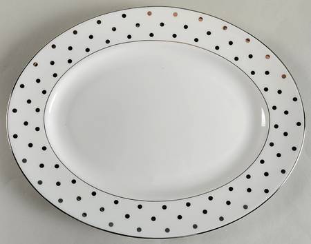 Larabee Road Platinum 13" Oval Serving Platter
