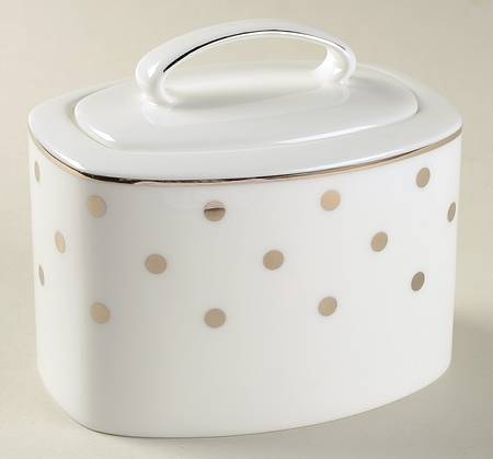 Larabee Road Platinum Sugar Bowl & Lid