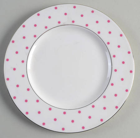 Larabee Road Pink Accent Luncheon Plate