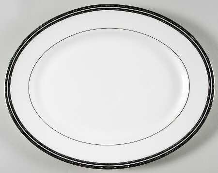 Union Street 13" Oval Serving Platter by Lenox