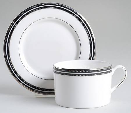Union Street Flat Cup & Saucer Set