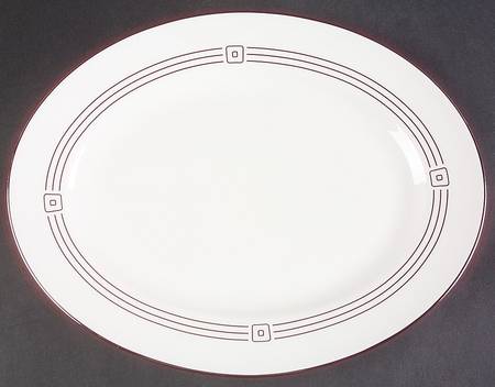 Mc Cormick Square 13" Oval Serving Platter by Lenox