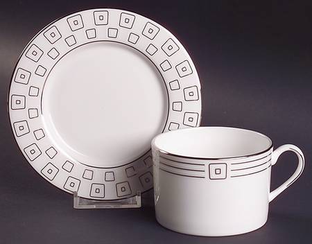 Mc Cormick Square Flat Cup & Saucer Set