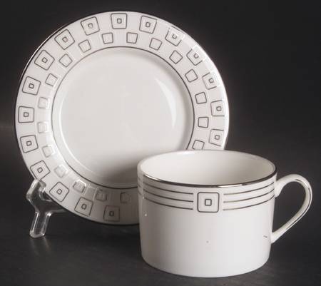 Mc Cormick Square Flat Cup & Saucer Set