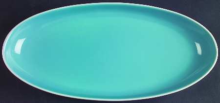 Summer Circle Aqua 13" Oblong Tray