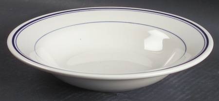 Blue Band (Blue Rings) Rim Soup Bowl