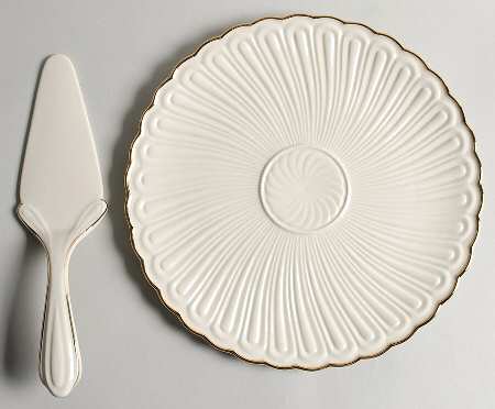 Housewarming Collection Cake Plate and Server (Boxed Set)
