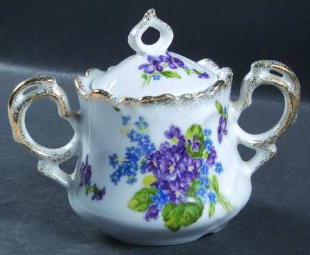 Spring Bouquet Sugar Bowl & Lid