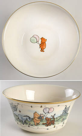 Classic Pooh 8" Round Bowl