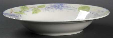 Lavender Blossoms Rim Soup Bowl