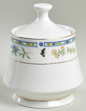 Woodland Butterfly Sugar Bowl & Lid