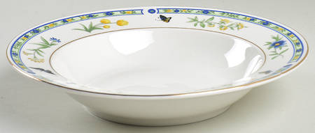 Woodland Butterfly Rim Soup Bowl