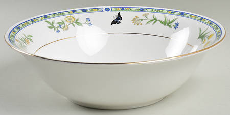 Woodland Butterfly 9" Round Vegetable Bowl