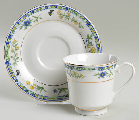 Woodland Butterfly Footed Cup & Saucer Set