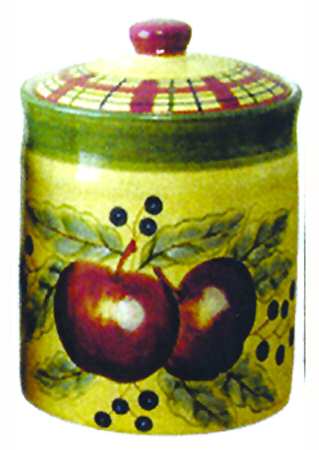Apple Tartan Large Canister & Lid