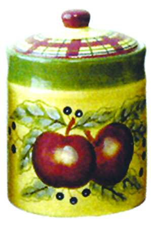 Apple Tartan Medium Canister & Lid
