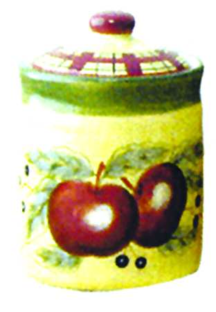 Apple Tartan Small Canister & Lid