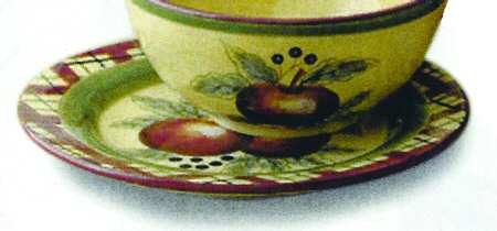 Apple Tartan Salad Plate